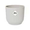 ELHO Pot De Fleurs Rond Avec Roues Vibes Fold - Ø 35 X H 32 Cm - Intérieur - 100% Recyclé - Blanc