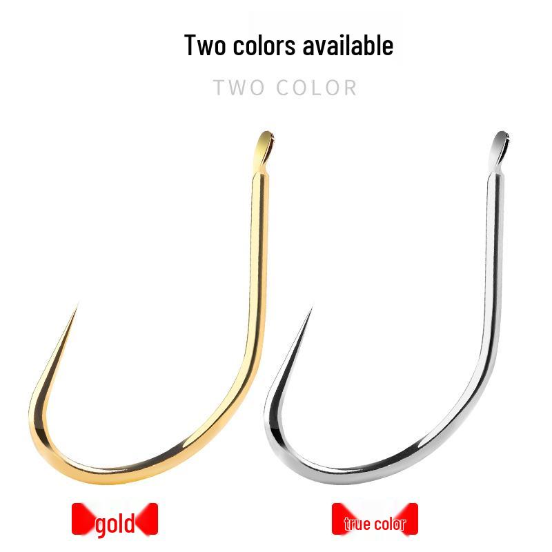 Huansheng Titanium Alloy Fish Hooks - Japanese Imported Black Pit God Hooks for Carp and Crucian Carp Fishing