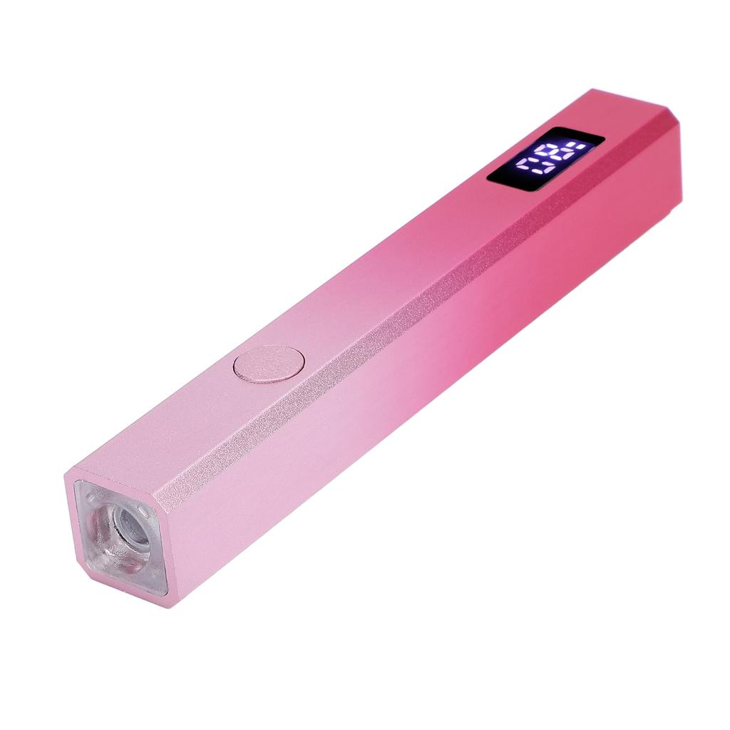 Handheld Nail Lamp LCD Display 3W 2 Timer 395 405nm Rechargeable Aluminum Alloy Housing UV Nail Ligh