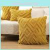 Pillow Geometric Cover Plush Material And Logo Living Room Sofa Home Decor