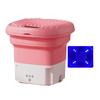 2.8L 36W Mini Folding Washing Machine with Dryer for Clothes Socks (Pink EU