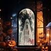 Halloween Hologram Ghost Mirror Spooky Blood Ghost Mirror with LED Light