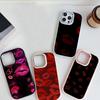 LZ23 Lips Kiss Heart Design Art Soft Phone Case for Samsung S24 Ultra S23 Plus S21 A16 A54 A34 A05 Infinix Hot 40 30i Lens Protection Shockproof Cover
