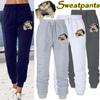 New Cute Cat Printed Sweatpants Women Cotton Long Pants Jogger Trousers Womens Casual Sports Fitness Pants
