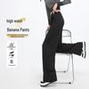 Women's High-Waisted Banana Wide-Leg Pants