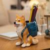 Dog Pen Holder Desktop Ornament Modern Decorative Gift Table Storage Pencil Stand Animal