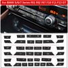 11/12/14pcs Car Dashboard Air Conditioner AC Button Heater Switch Cover For BMW 5 6 7 Series X5 X6 F10 F18 F06 F12 F01 F15 F16