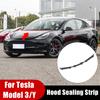 Modification Accessories Water Strip Engine Cover Seal Air Inlet Protective Cover For Tesla Model 3 Y Hood Sealing Strip 1 Set Front Chassis Cover