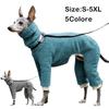 Winter Onesies for Dogs Large Soft Puppy Clothes High Neck Warm Italian Greyhound Jumpsuit Coat Whippet/Mexican Hairless/Maltese