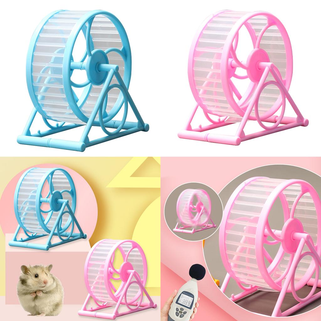 Small Bird Hamster Running Wheel with Stand Household Running Jogging Toy Playing Wheel Household Running Jogging Toy