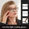 Color Blocking Reading Glasses for Women, Anti Blue Light Fashionable Rice Nail Glasses, High-quality Reading Glasses