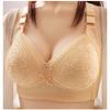 Lace Embroidery Gather To Prevent Sagging Bra Collect and Collect Breast Milk Non Magnetic and Non Steel Ring Women's Large Size Underwear