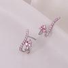 Banyan Tree S925 Silver U-Shape Diamond Luxury Earrings for Women - Korean Niche Cold Style
