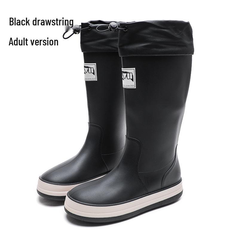 New Fashion Non-Slip Rain Boots: High-Top Waterproof Boots for Women, Men, and Children