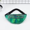 Simple Style Waist Pack for Women Shiny Laser Bum Hip Belt Bag for Girls Party Purse Small Chest Packs
