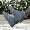 2024 Winter Cotton Boots New Warm Thickened Large Size Cotton Shoes Northern Men's Medium Top Snow Boots