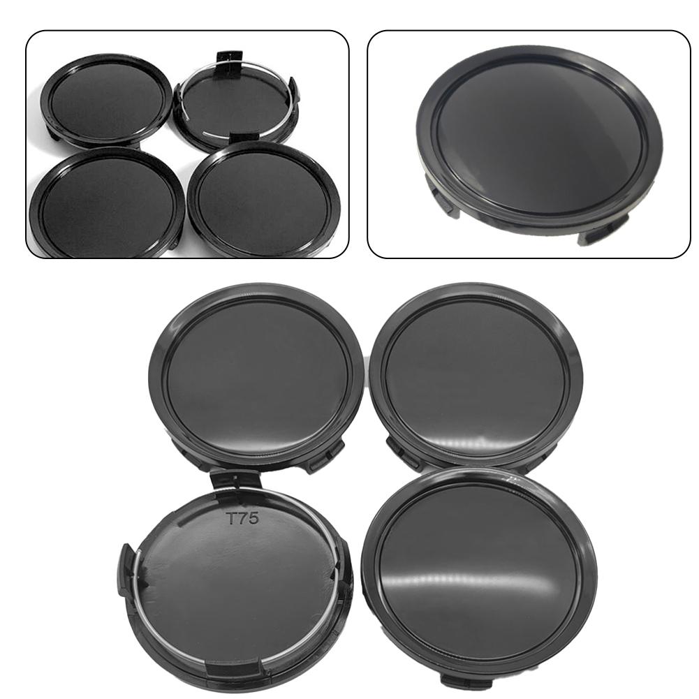 Wheels Center Cap 4PCS 4x 75mm Diameter ABS Plastic