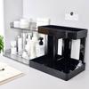 Transparent Desktop Double-Layer Storage Rack for Cosmetics and Bathroom Essentials