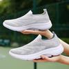2025 Spring Large Size Women's Single Shoes Casual Single Shoes Sneakers Sneakers Versatile Mesh Breathable Flying Woven Shoes