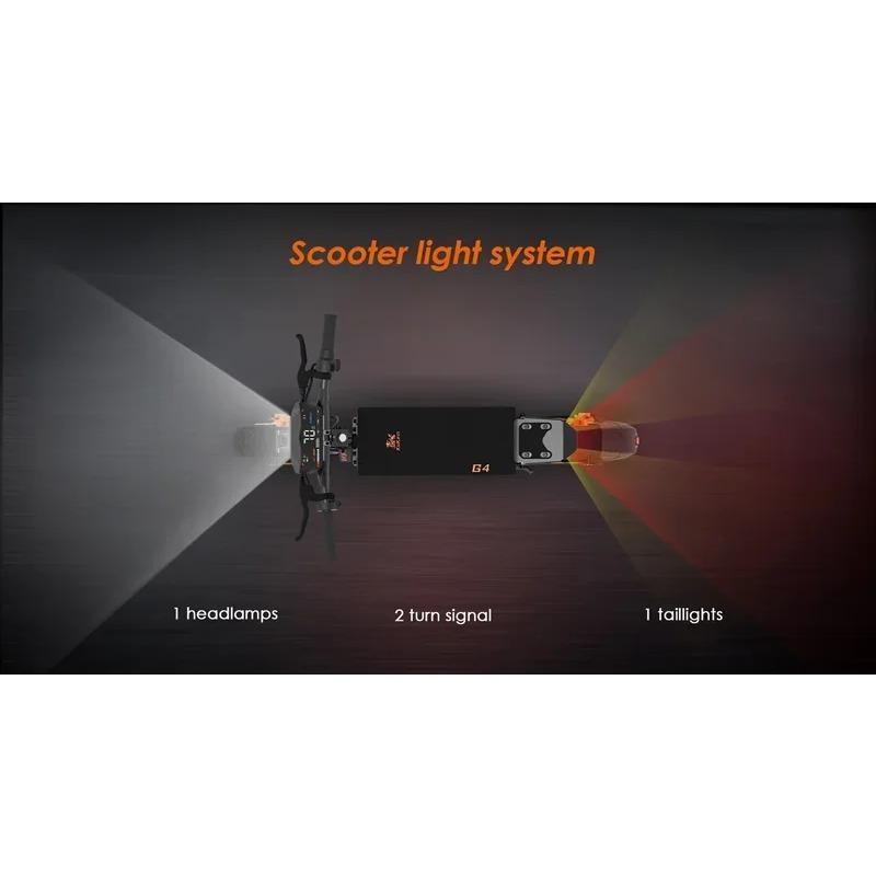 EU Stock KuKirin G4 Electric Scooter 2000W Motor 60V 20Ah Battery 75km Top Range 70km/h Max Speed 11" Off-Road Vacuum Tires