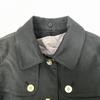 Tommy Hilfiger / Lined Cotton Long Coat / Outerwear [Women's S / Black] Checked Lining / TOMMY HILFIGER