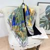 Silk Square Scarf Women Luxury Headscarf Print Shawls Female Hijab Hair Band Vintage Neckerchief Ladies Pashmina Bandana