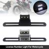 Motorcycle Electric Vehicle Mudguard License Bracket Plate Holder with LED Light Equipment Accessories Brackets
