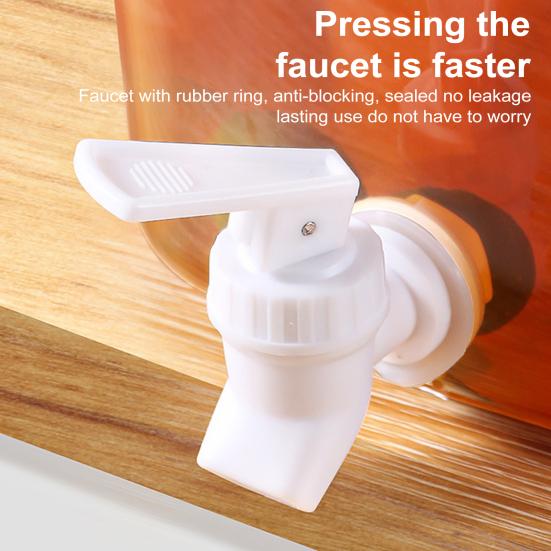 3.5L Drink Dispenser Fridge Beverage Liquid Container with Spigot Cold Water Pitcher for Home Party Outdoor