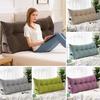 Headboard Triangular Pillow Back Support Headboard Cushion With Side Pocket