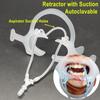 1 Set Dental 3C Retractor Lip Cheek Retractor Mouth Opener with Suction Pipe Dentist Surgical Aspirator Suction Tube Autoclavable