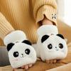 Cute Rabbit Fur Knit Mittens Plush Fingerless Gloves Flip Half Finger Driving Glove Winter Soft Warm Thick Gloves for Women Girl