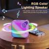 Bluetooth-compatible Speaker with Colorful Lights Low Latency Wide Area Sound Effect Rechargeable Speaker Music Player
