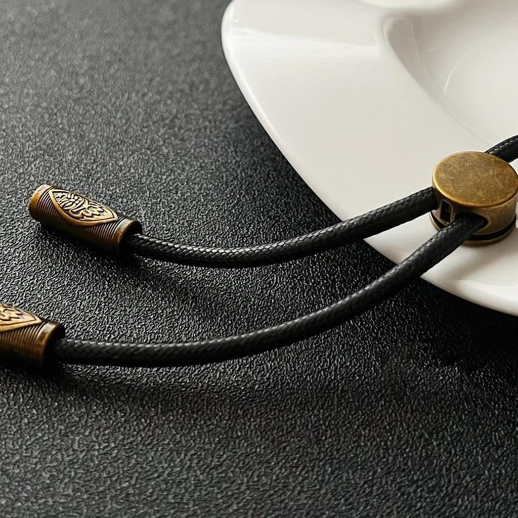 Bolo Tie for Men Metal Pendant Adjustable Bolo Ties Punk Necklace Costume Accessories Vintage Bolo Tie Classical Necktie