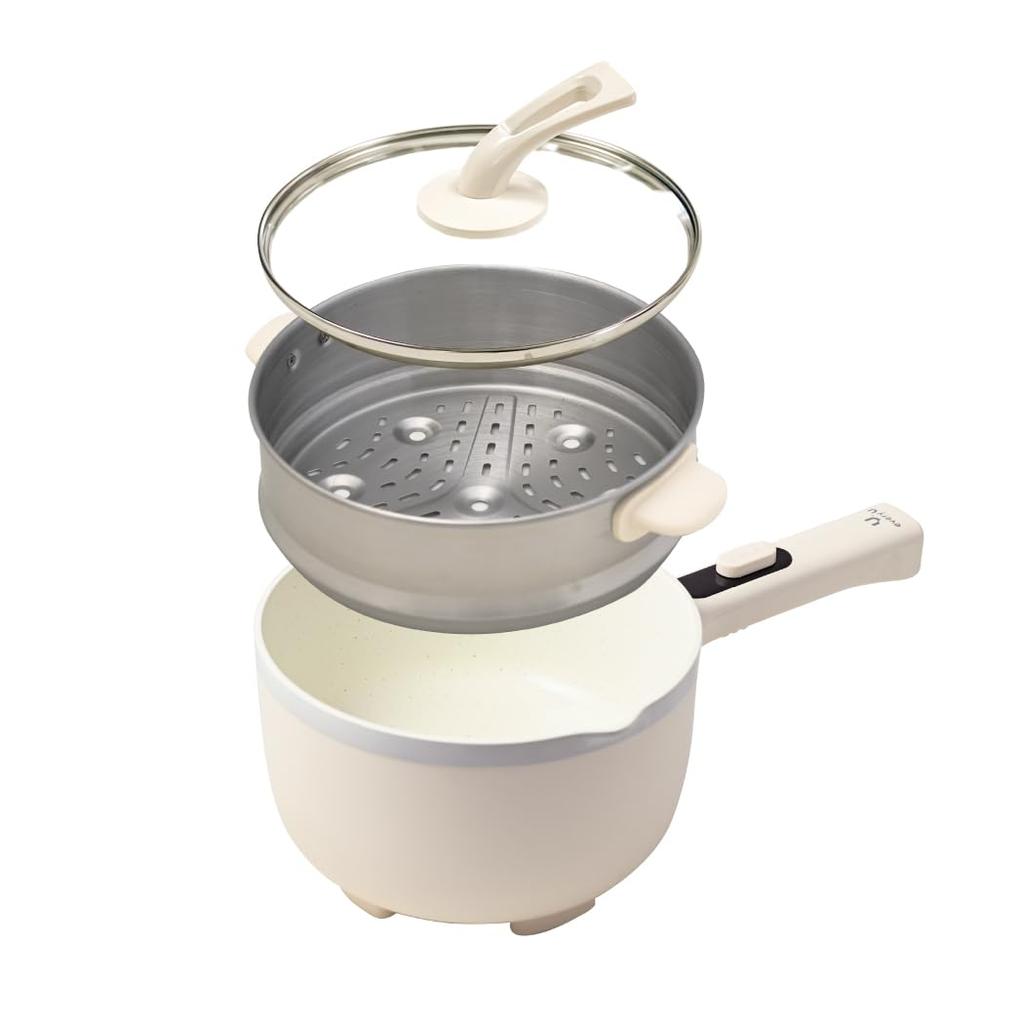 Every Electric Pot Ceramic for One Electric Living One Person One Person Electric Cooking Grill Fried Steamed Temperature Sleeping In the Car U. (with