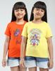 Girls Printed Round Neck Half Sleeve Tops Pack of 2