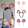 Felt Mouse Ear Hairhoop Cartoon Ear Headband Cosplay Costume Christmas Party Lovely Headdress Adult Kids Funny Headpiece