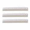Yibuy 3-Pack White Guitar Bone Nuts, 42x3.5 X4.5mm, for 6-String Electric Guitars