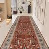 Retro Persian Style Long Runner Corridor Carpet Light Luxury Persia Decoration Hall Aisle Rug Non-slip Lobby Stairway Floor Mats