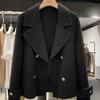 2024 Korean Style Double-Faced Cashmere Short Coat for Women