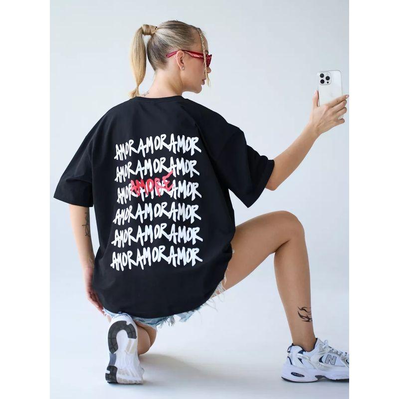 Western Style New Fashion Casual Loose Round Neck Print Short Sleeve T-shirt Top Printed T-shirt Top