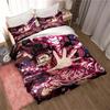 Demon Slayer, Anime Cartoon Gift King Twin Double Child Bedding Set Mircofiber or Polyester Duvet Cover Set Cover Bed Cover with