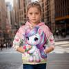 Cartoon Unicorn 3d Print Girl Cute Hoodies Long Sleeve Hooded Sweatshirt Top Lovely Pullover Spring Autumn 2024 Clothing
