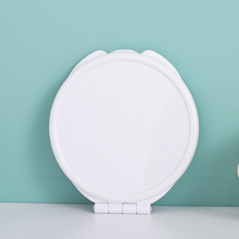 Compact Double-Sided Folding Makeup Mirror | Handheld, Portable, and Customizable