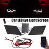 Angel's Eye LED Screen Car Fog Lamp Decoration Light Decorative LED Cool Dynamic DIY Accessories Arrival Car Screen Pixel V0E2