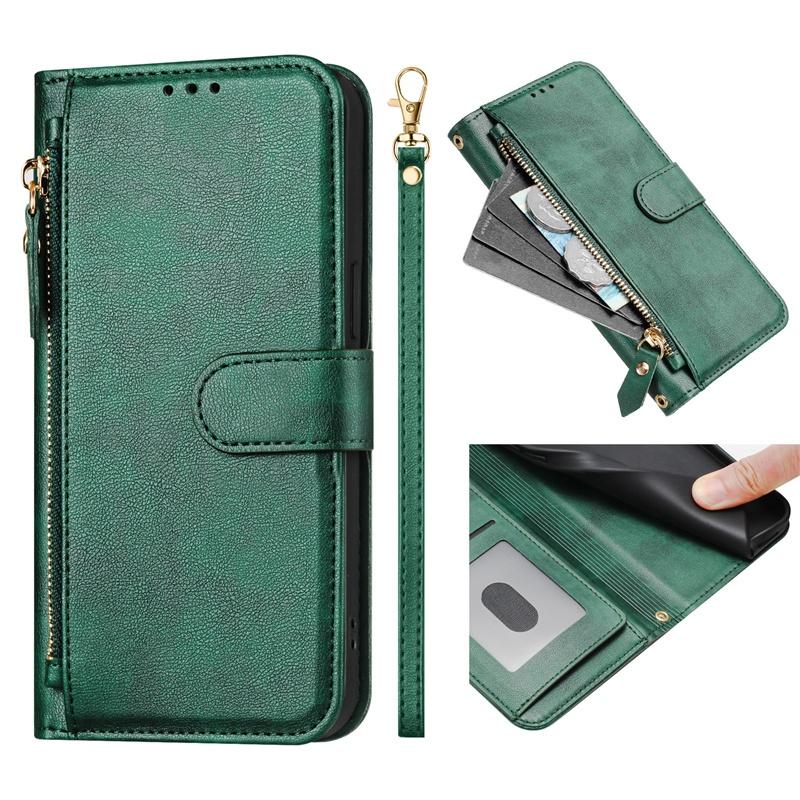 Flip Case for Oneplus 1+ Nord 2T CE 2 3 4 Lite 5G Leather Wallet Cover Card Slot Bag Zipper Casing