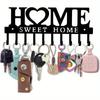 Key Holder Wall Mount Key Holder Hooks Organizer Hanger Rack Wall Mounted Screws Anchors for Home Vintage Metal Hallway Garage M