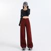 Wide-legged Jeans for Women In Autumn and Winter Scimitar Pants for Women In Loose Ankara Red Banana Pants Wide-leg Pants for Women In Autumn