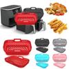 BBQ Plate Heating Reusable Foldable Silicone Pot Baking Pan For NINJA Air Fryer