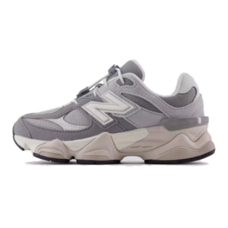 New New Balance NB 9060 Anti-Slip Wear-Resistant Low-Top Kids Lifestyle Shoes Gray Kids' PV9060EM