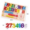 2018 Montessori Wooden Toys Educational Baby Montessori Materials Math Toys Children Digital Learnin